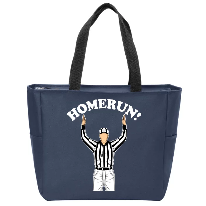 Baseball Homerun Football Referee Funny Zip Tote Bag