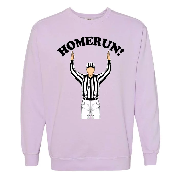 Baseball Homerun Football Referee Funny Garment-Dyed Sweatshirt