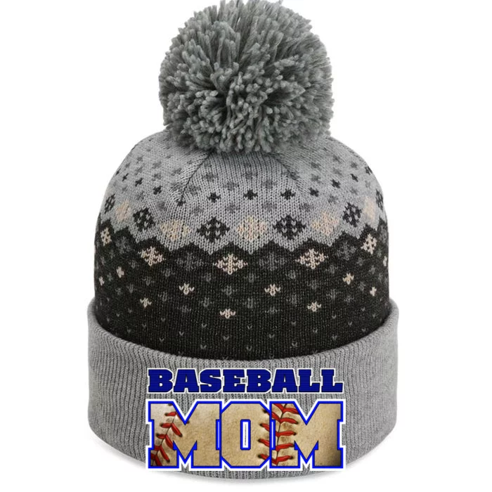 Baseball Mom The Baniff Cuffed Pom Beanie