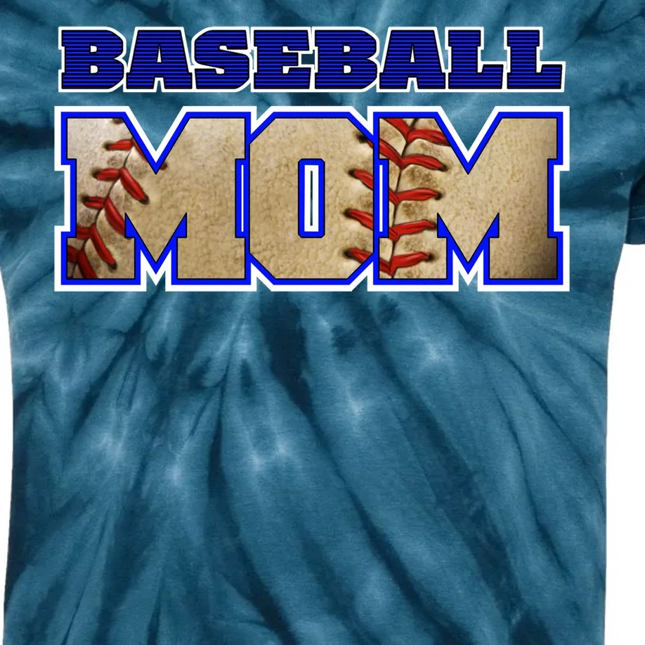 Baseball Mom Kids Tie-Dye T-Shirt