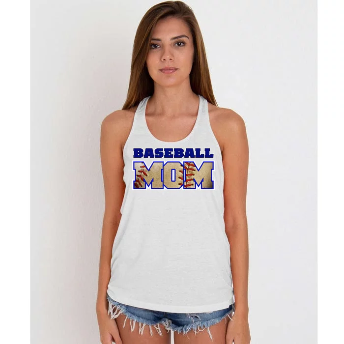 Baseball Mom Women's Knotted Racerback Tank