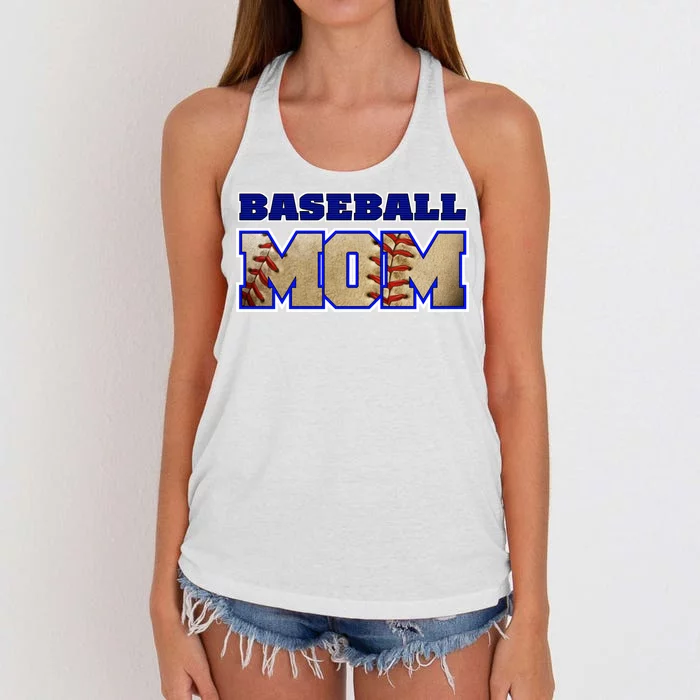 Baseball Mom Women's Knotted Racerback Tank