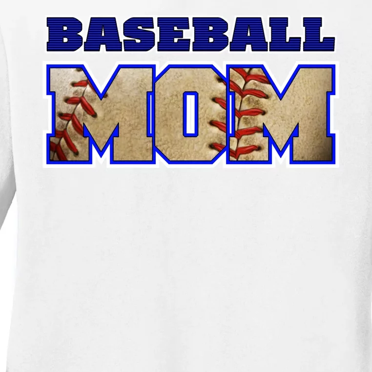 Baseball Mom Ladies Long Sleeve Shirt