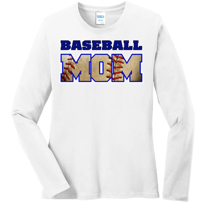 Baseball Mom Ladies Long Sleeve Shirt