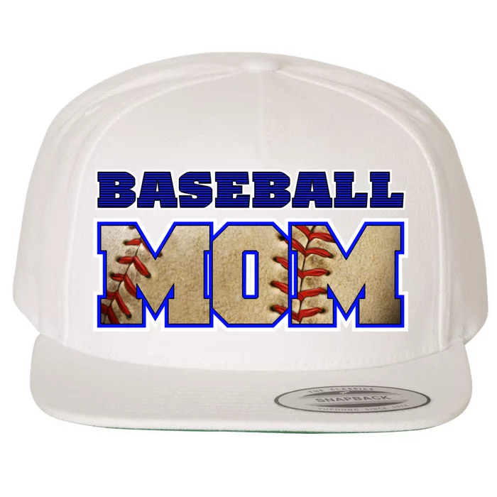 Baseball Mom Wool Snapback Cap