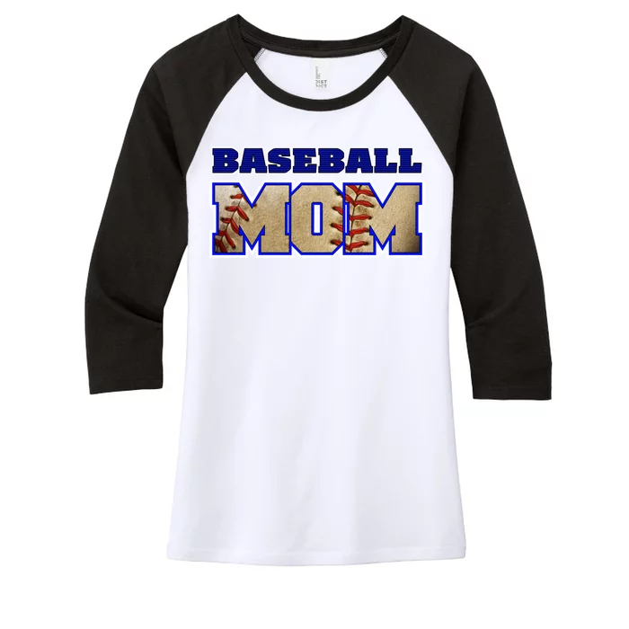 Baseball Mom Women's Tri-Blend 3/4-Sleeve Raglan Shirt