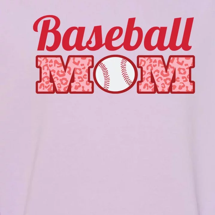 Baseball Mom Cheetah Print Garment-Dyed Sweatshirt