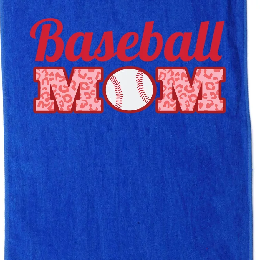 Baseball Mom Cheetah Print Platinum Collection Golf Towel