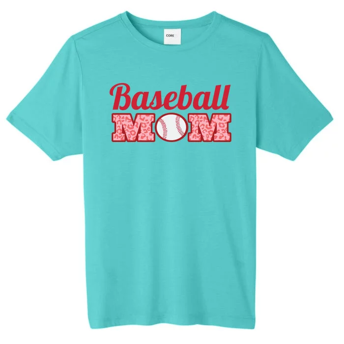 Baseball Mom Cheetah Print ChromaSoft Performance T-Shirt