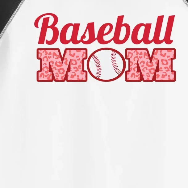 Baseball Mom Cheetah Print Toddler Fine Jersey T-Shirt