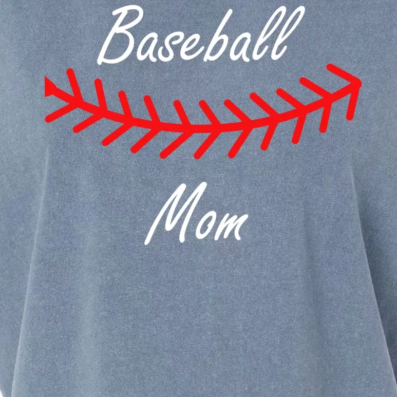 Baseball Mom Logo Garment-Dyed Women's Muscle Tee