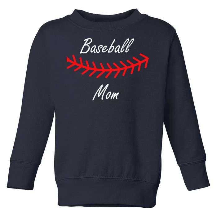 Baseball Mom Logo Toddler Sweatshirt