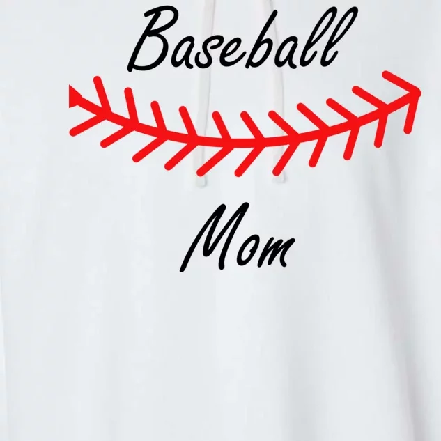 Baseball Mom Logo Garment-Dyed Fleece Hoodie