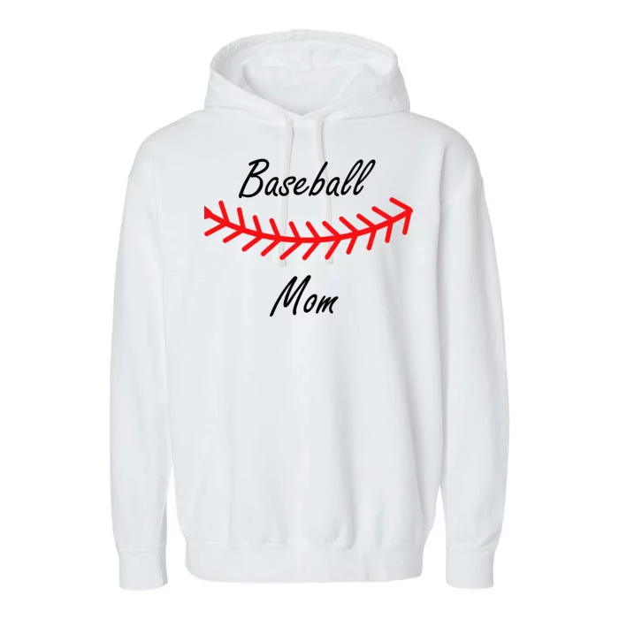 Baseball Mom Logo Garment-Dyed Fleece Hoodie