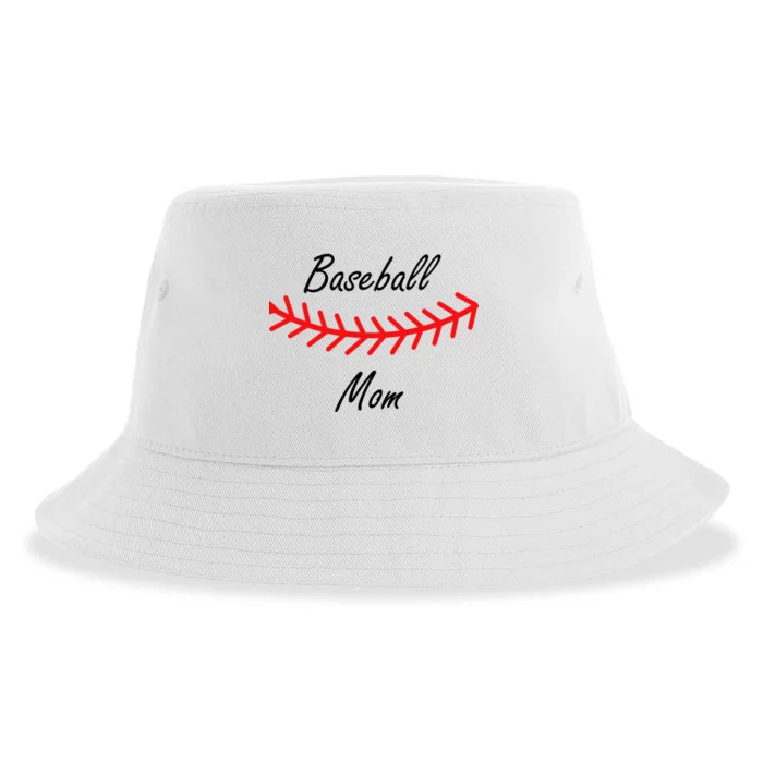 Baseball Mom Logo Sustainable Bucket Hat