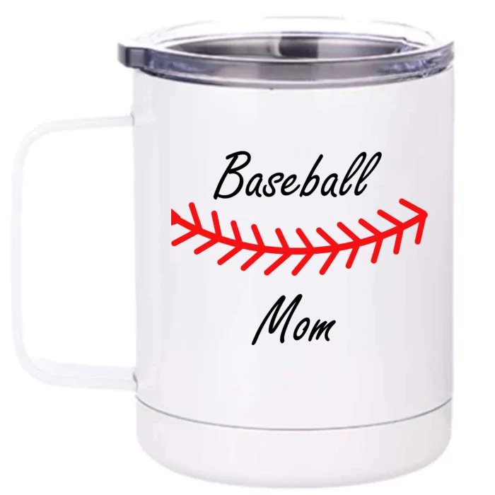 Baseball Mom Logo Front & Back 12oz Stainless Steel Tumbler Cup