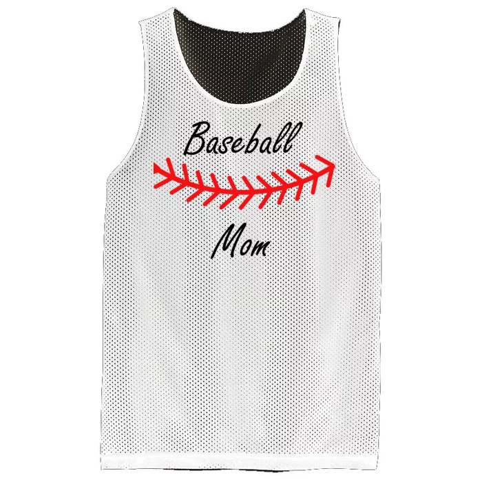 Baseball Mom Logo Mesh Reversible Basketball Jersey Tank