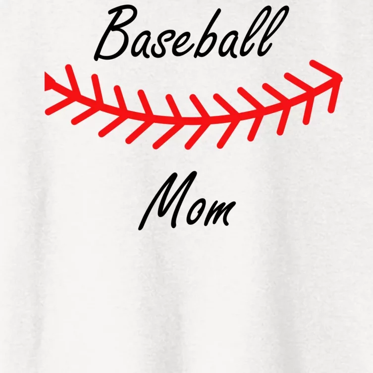 Baseball Mom Logo Women's Crop Top Tee