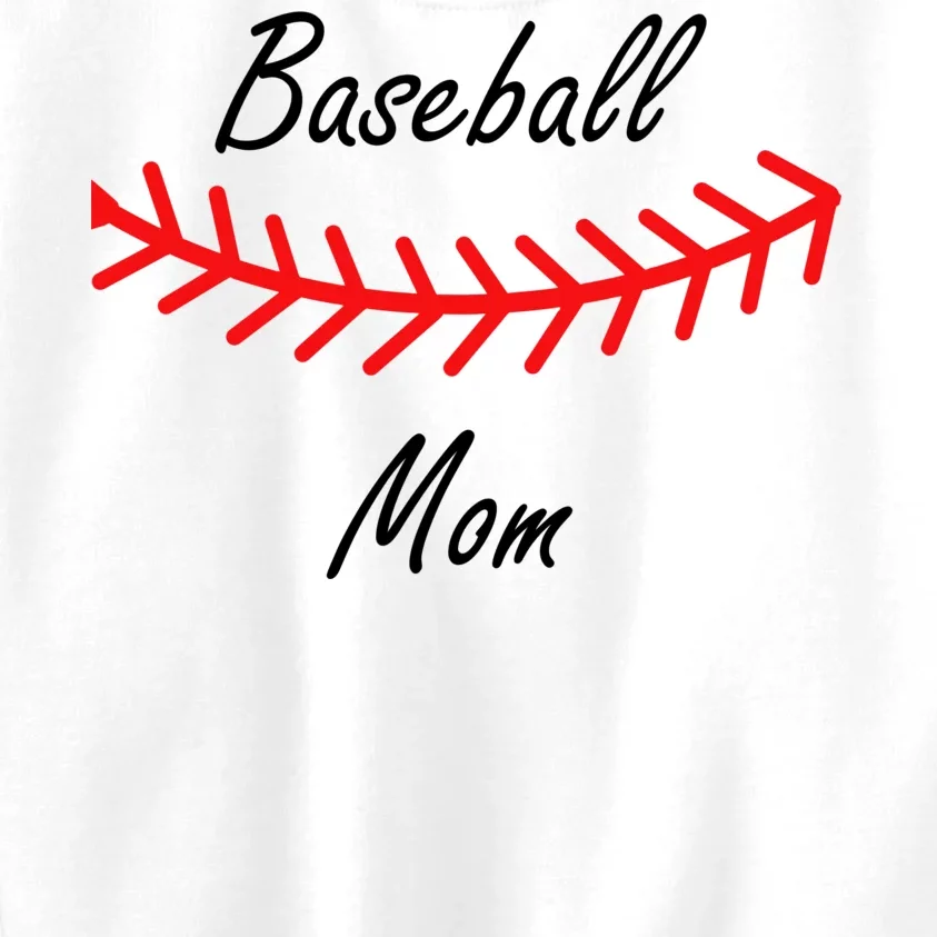 Baseball Mom Logo Kids Sweatshirt