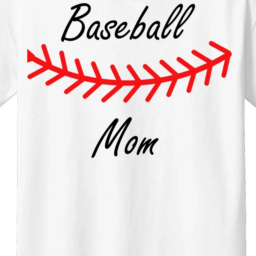 Baseball Mom Logo Kids T-Shirt