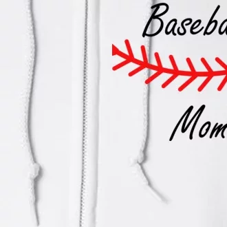 Baseball Mom Logo Full Zip Hoodie