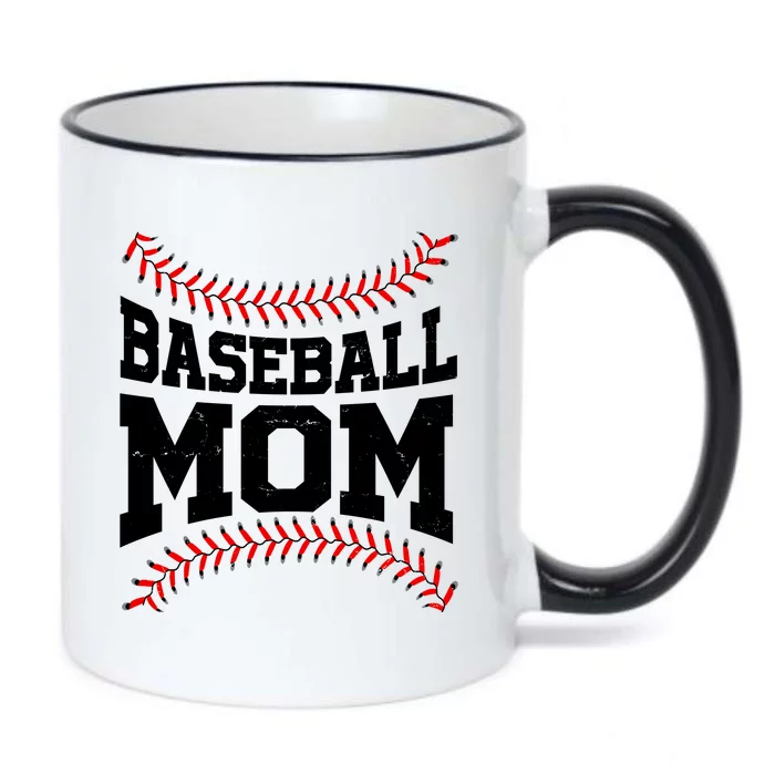 Baseball Mom Sports Fan Black Color Changing Mug