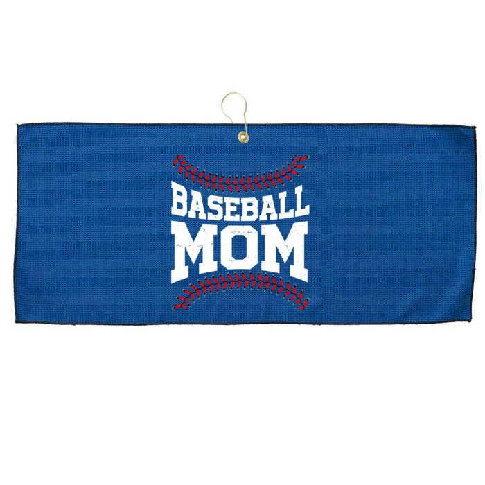 Baseball Mom Sports Fan Large Microfiber Waffle Golf Towel