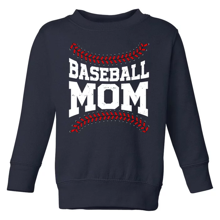 Baseball Mom Sports Fan Toddler Sweatshirt