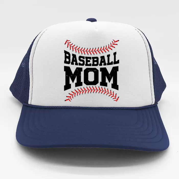 Baseball Mom Sports Fan Trucker Hat