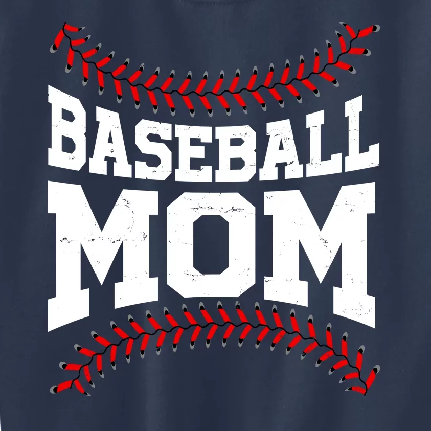 Baseball Mom Sports Fan Kids Sweatshirt