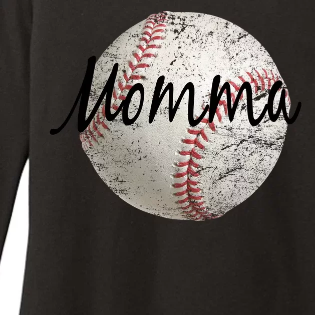 Baseball Momma Womens CVC Long Sleeve Shirt