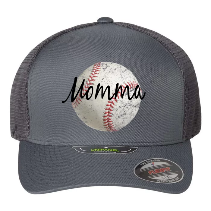 Baseball Momma Flexfit Unipanel Trucker Cap