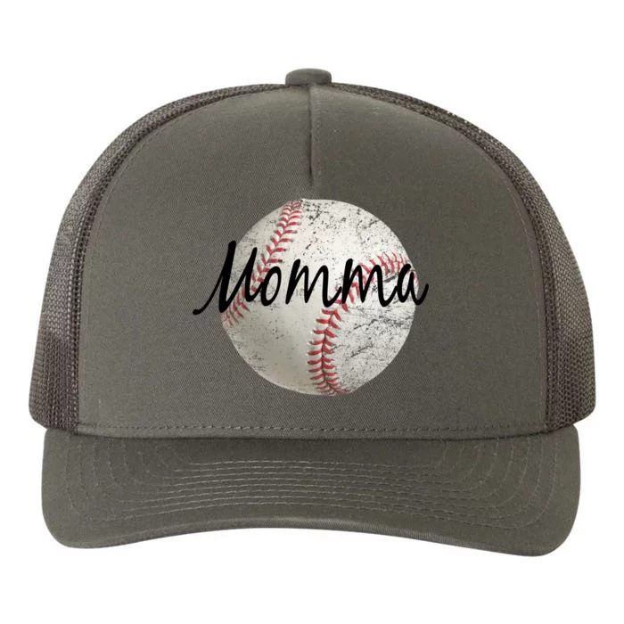 Baseball Momma Yupoong Adult 5-Panel Trucker Hat