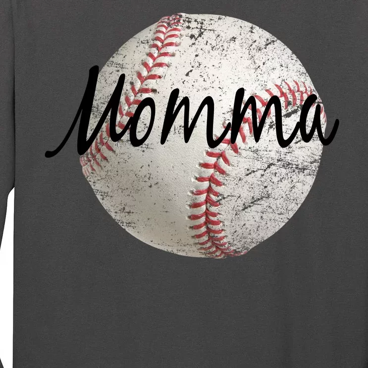 Baseball Momma Tall Long Sleeve T-Shirt