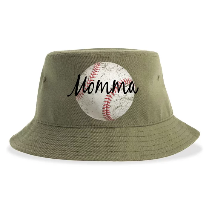 Baseball Momma Sustainable Bucket Hat