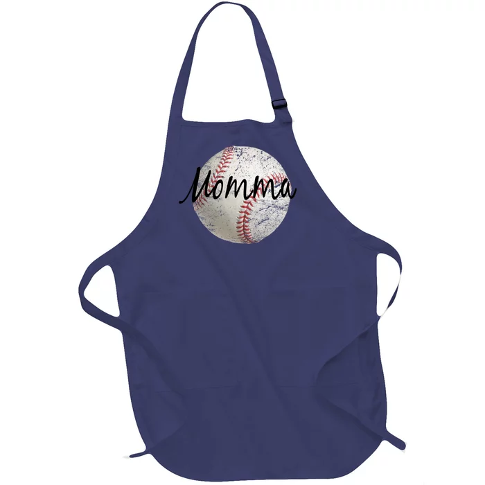 Baseball Momma Full-Length Apron With Pocket