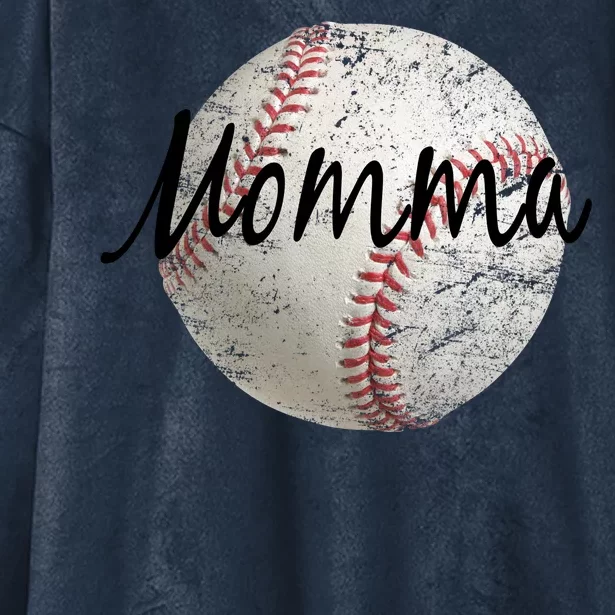 Baseball Momma Hooded Wearable Blanket