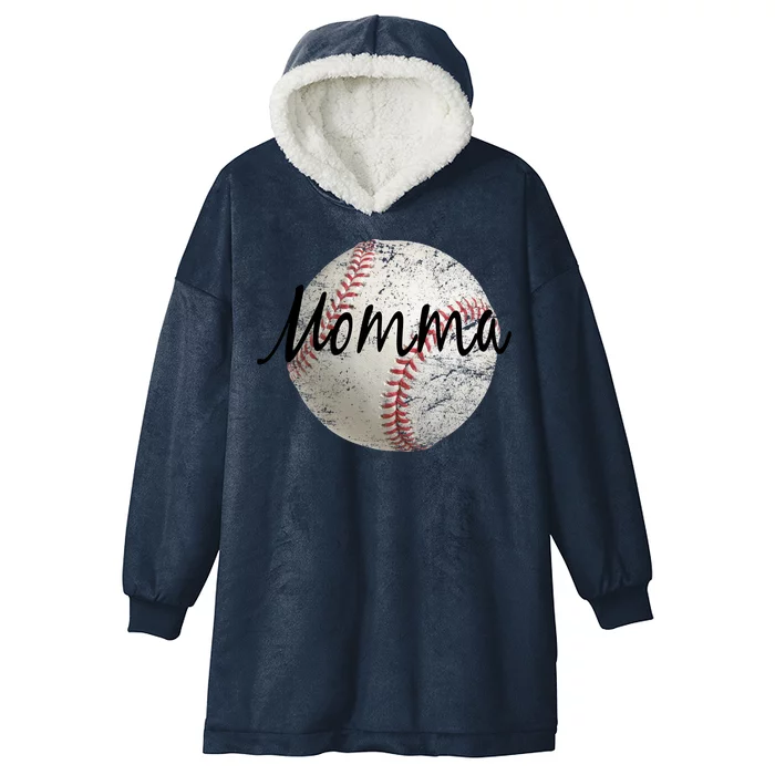 Baseball Momma Hooded Wearable Blanket