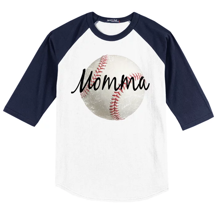 Baseball Momma Baseball Sleeve Shirt