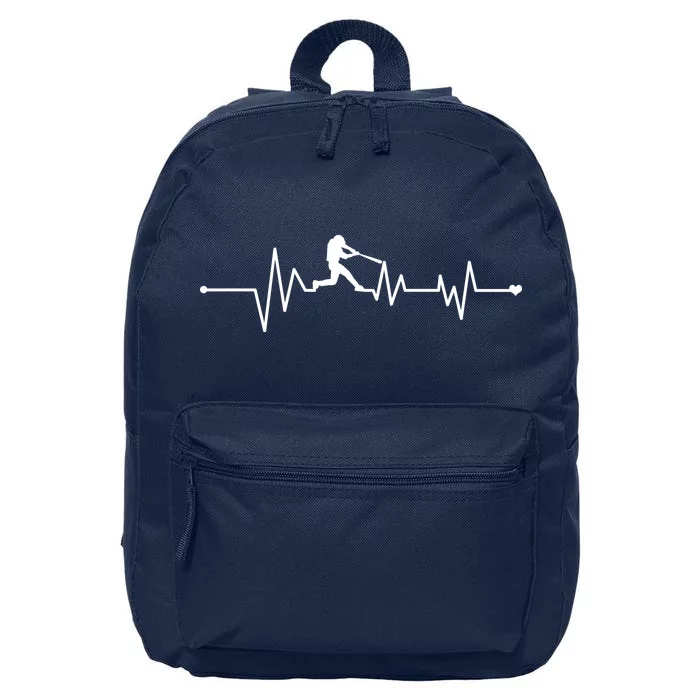 Baseball Player Heartbeat 16 in Basic Backpack