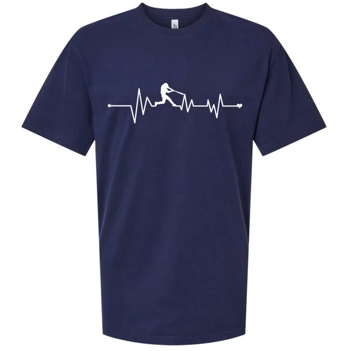 Baseball Player Heartbeat Sueded Cloud Jersey T-Shirt