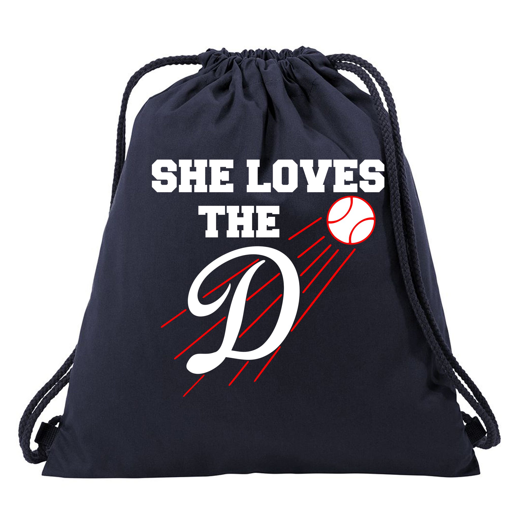 Teeshirtpalace Baseball She Loves The D Los Angeles T-Shirt