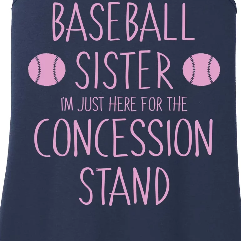 Baseball Sister I'm Just Here for the Concession Stand 