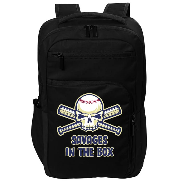 Baseball Skull Savages In The Box Impact Tech Backpack