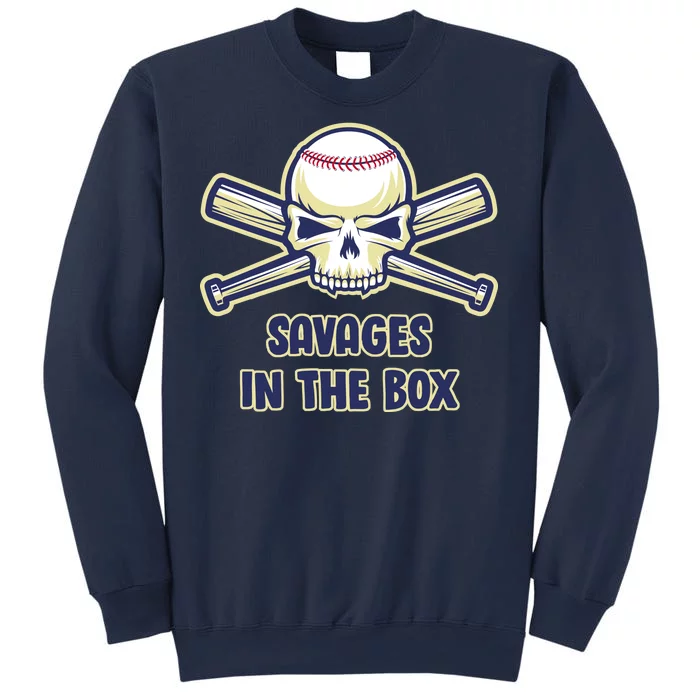 Baseball Skull Savages In The Box Sweatshirt