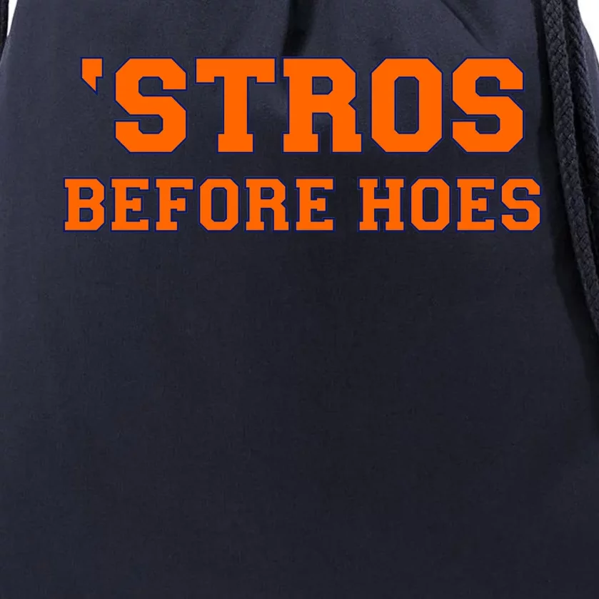 Baseball 'Stros Before Hoes Houston Drawstring Bag