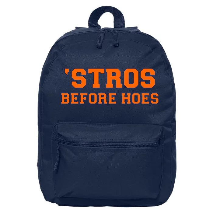 Baseball 'Stros Before Hoes Houston 16 in Basic Backpack