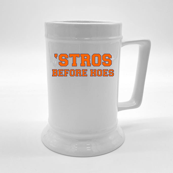 Baseball 'Stros Before Hoes Houston Front & Back Beer Stein