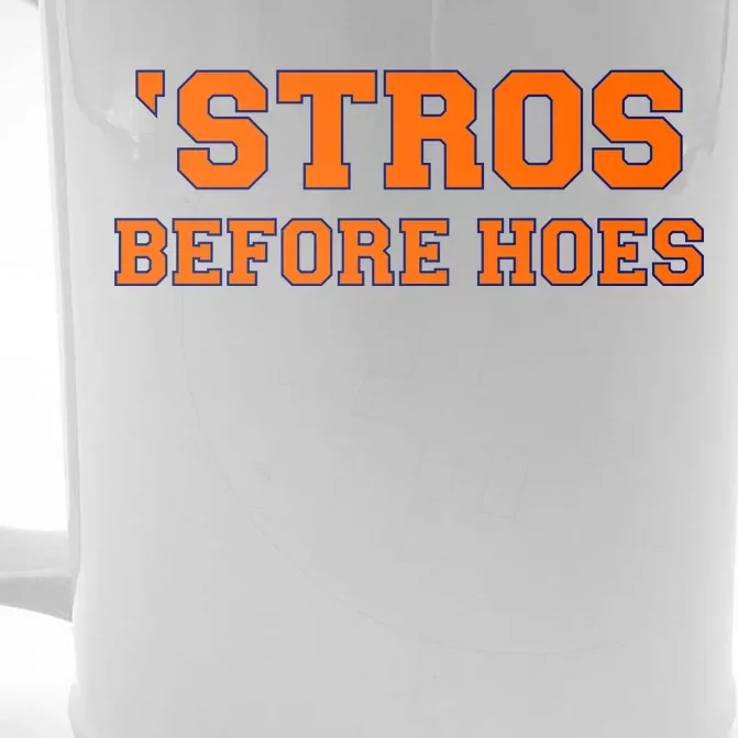 Baseball 'Stros Before Hoes Houston Front & Back Beer Stein