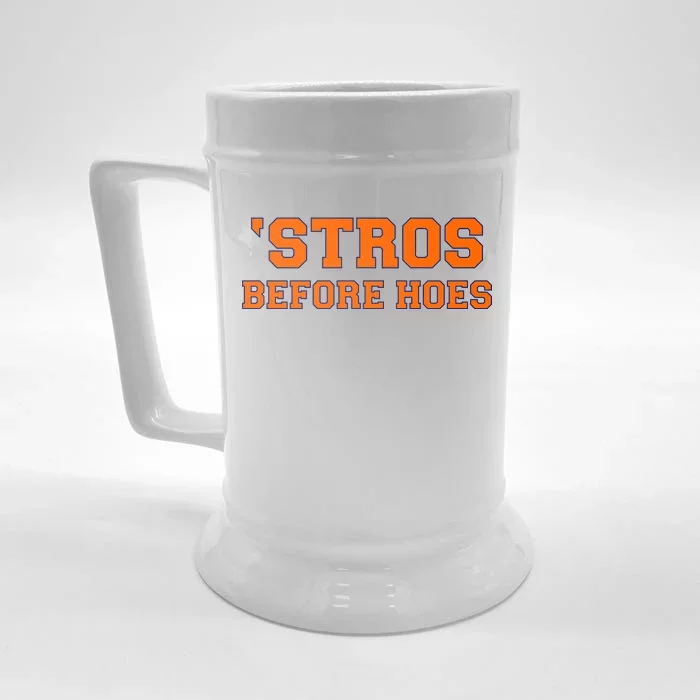 Baseball 'Stros Before Hoes Houston Front & Back Beer Stein